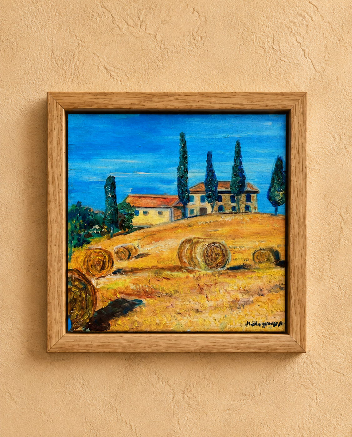 Bright Sun of Tuscany — original painting by Marina Stognieva, oil on canvas, 2019